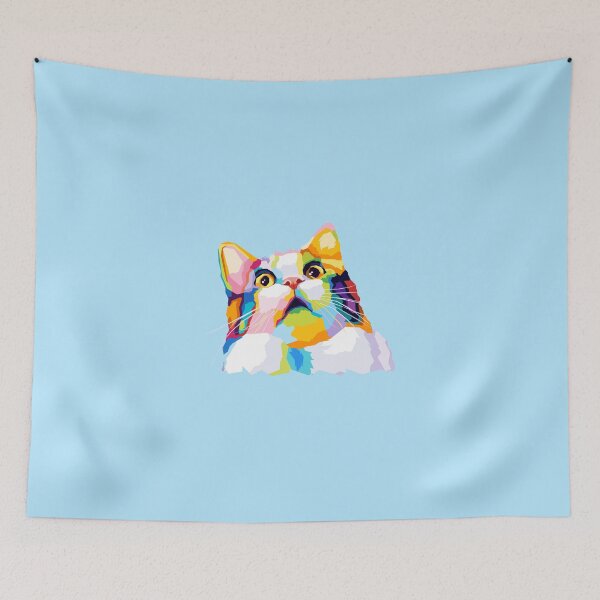 Aperçu de l'œuvre Chat mignon Meme Pop Art créée et vendue par SiksisArt.