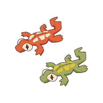 "Gecko Plushie Sticker Pack // Animal Jam" Sticker for Sale by