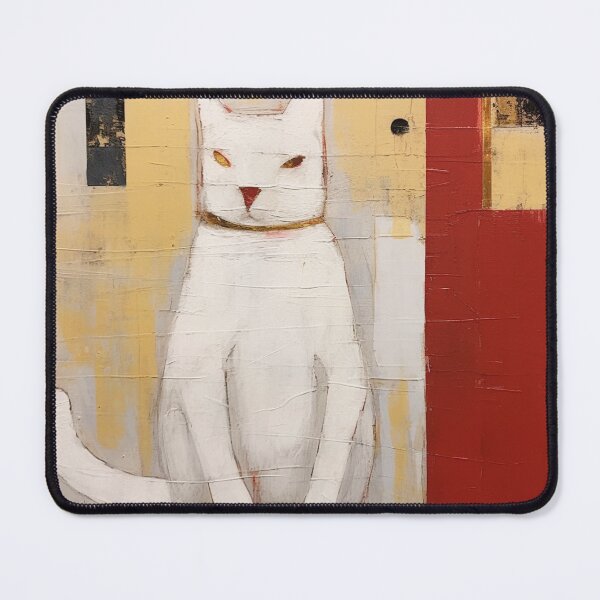 Item preview, cat renaissance painting, motherwell-inspired designed and sold by Si Ying.