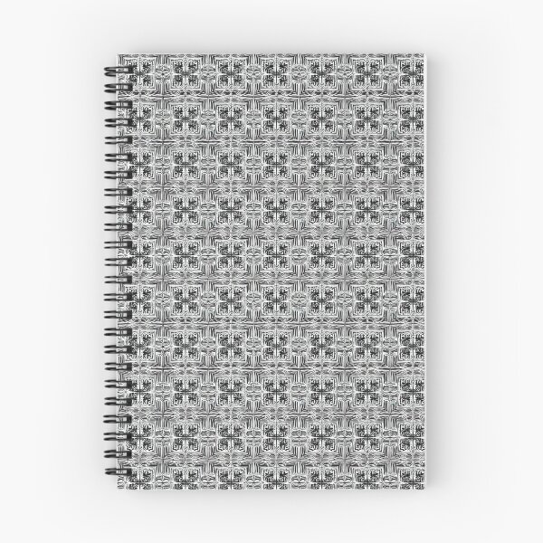 Item preview, Black and white pattern with 4 identical tiles designed and sold by melridger.