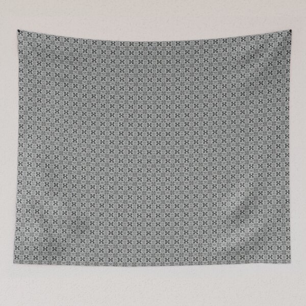 Item preview, Black and white pattern with 4 identical tiles designed and sold by melridger.