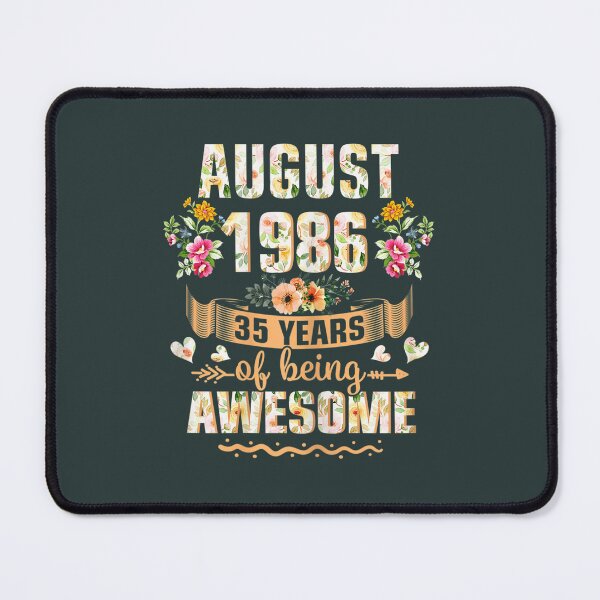 Item preview, s August 1986 35th Birthday Floral Cute For designed and sold by kmgkbodsksb98.
