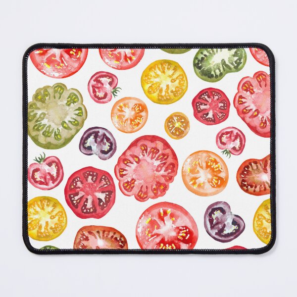 Item preview, Heirloom Tomato Slices Watercolor on White designed and sold by Brittany Lane Allen.