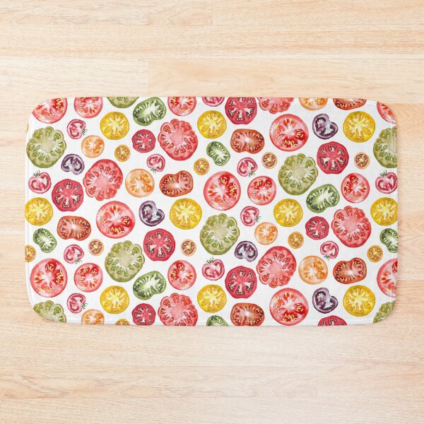 Item preview, Heirloom Tomato Slices Watercolor on White designed and sold by Brittany Lane Allen.