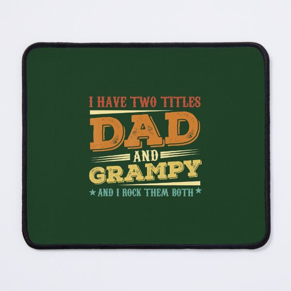 Item preview, I Have Two Titles Dad And Grampy 	 Retro Decor Grandpa 	 	 designed and sold by nueibtga5.