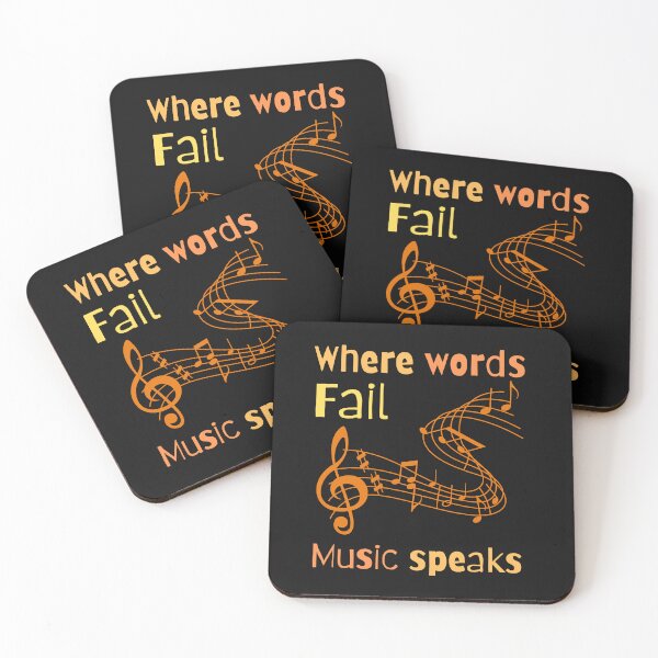 Item preview, Where words fail Music speaks designed and sold by Hiremeamerica.
