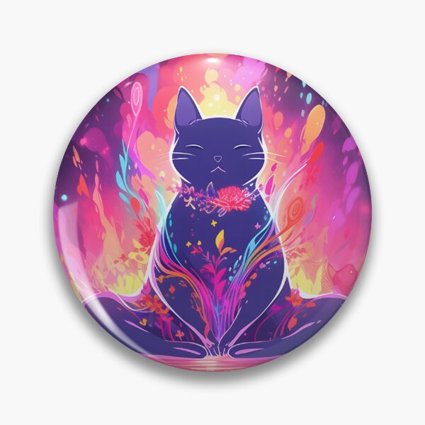 Artikelvorschau, Y2K Aesthetic - Cosmic Cat Yoga in the Galaxy entworfen und verkauft von Cosmic-Canvases.