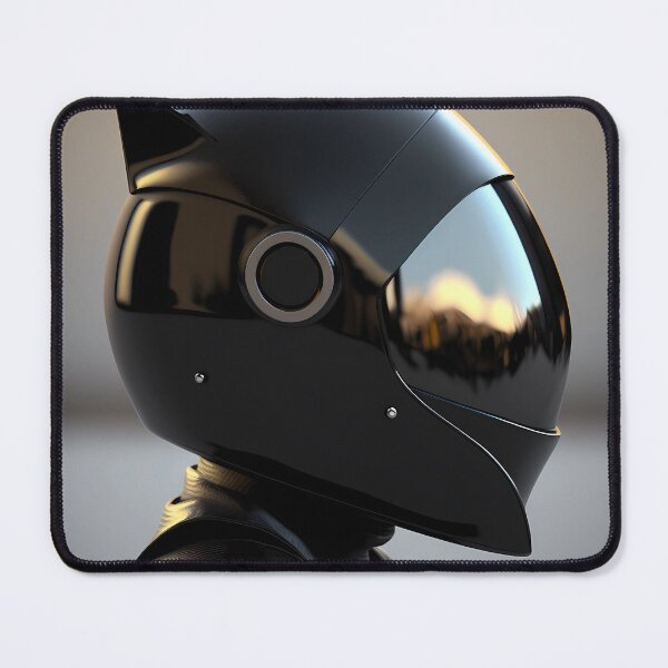 Item preview, Sci-Fi Futuristic and Cyberpunk Samurai motorcycle black helmet Black Helmet designed and sold by MeatLuvers.