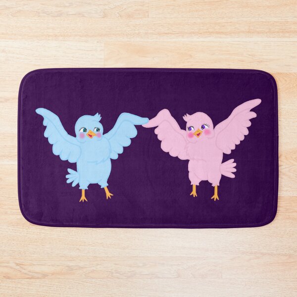 Item preview, Cute Cartoon Dancing Blue and Pink Birds designed and sold by Deborah Camp.