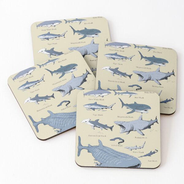 Item preview, Shark chart illustration designed and sold by ScienceSource.