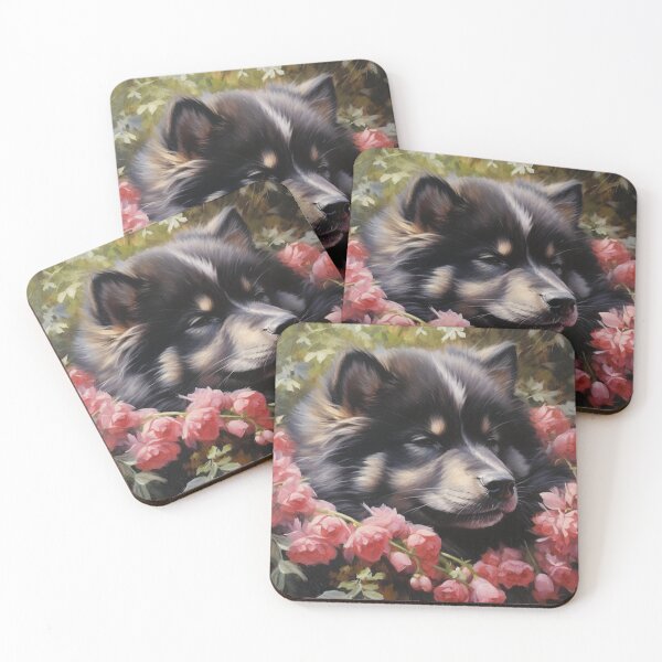 Item preview, Finnish Lapphund Puppy Painting designed and sold by Nocturne  Paws.