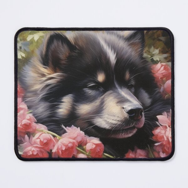 Item preview, Finnish Lapphund Puppy Painting designed and sold by Nocturne Paws.