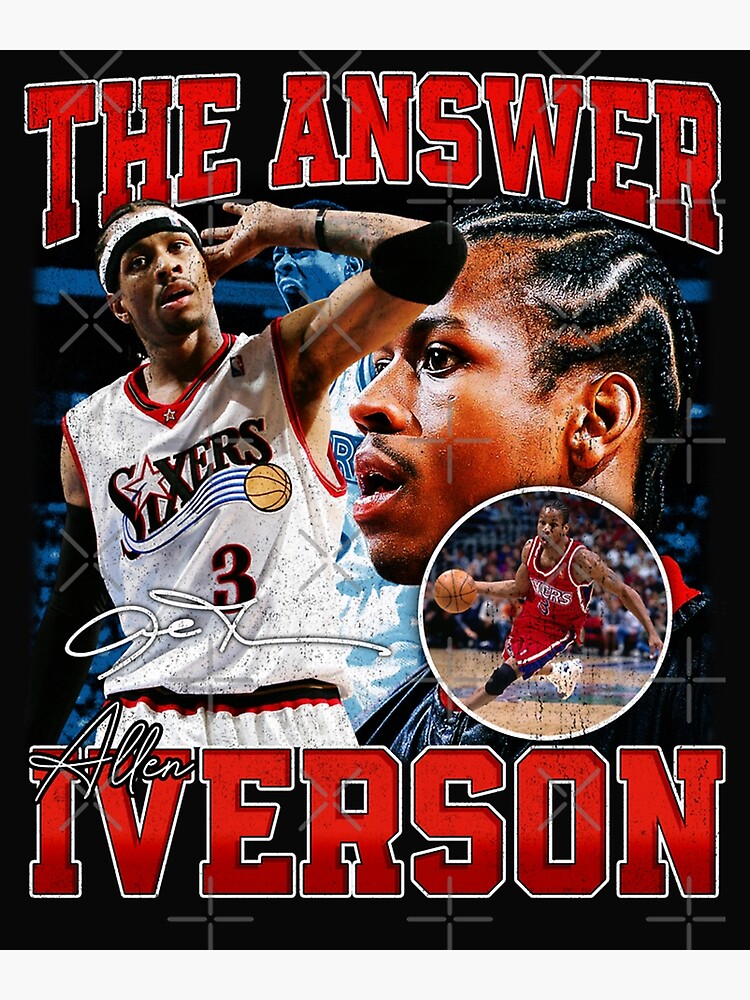 Nice Allen Iverson The Answer Basketball Legend Signature Vintage