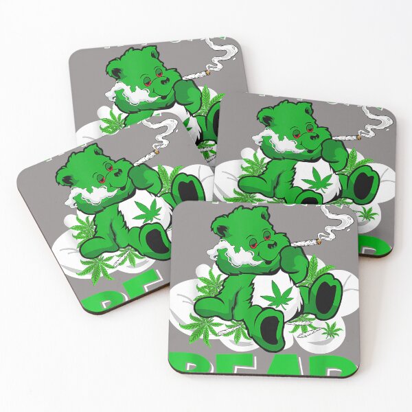 Item preview, Weed Bear Herb Bear Don't Care Funny Bear Marijuana Cannabis  designed and sold by LaurieDNorman.