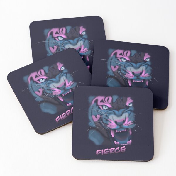 Item preview, Fierce Tiger, tiger wall art and home decor, teen gift designed and sold by chrissyturley.