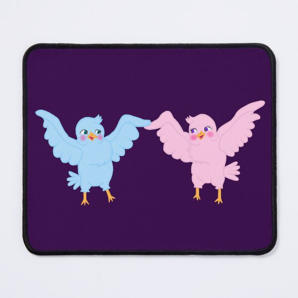 Item preview, Cute Cartoon Dancing Blue and Pink Birds designed and sold by Deborah Camp.