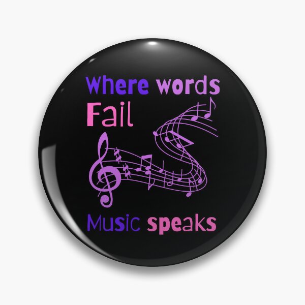 Item preview, Where words fail Music speaks designed and sold by Hiremeamerica.