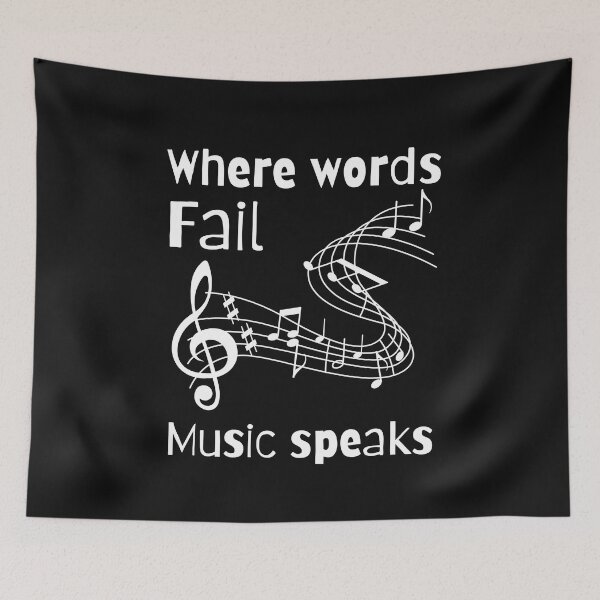 Item preview, Where words fail Music speaks designed and sold by Hiremeamerica.