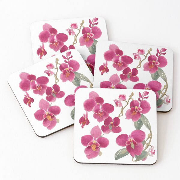 Item preview, pink orchid bouquet watercolor. designed and sold by Jayjaynaenae.