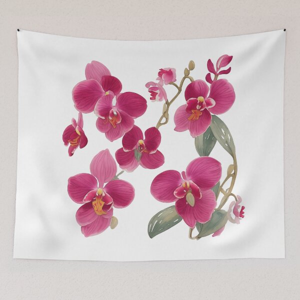 Item preview, pink orchid bouquet watercolor. designed and sold by Jayjaynaenae.