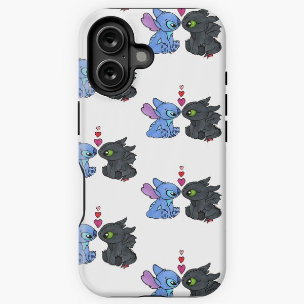 Aperçu de l'œuvre Oeuvre originale de Stitch et Krokmou créée et vendue par SJ's Doodle Adventures.