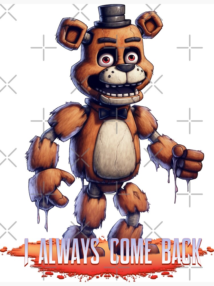 Freddy Fazbear Magnet for Sale by DragonessAnim