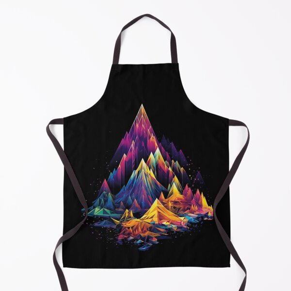 Item preview, Vibrant Abstract Mountain Range - An Intricate Blend of Triangular Artistry designed and sold by JLCableStudio.