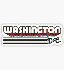 Washington, DC | Retro Stripes Sticker