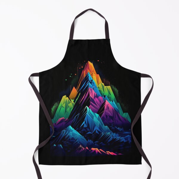 Item preview, Vibrant Abstract Mountain Range - An Intricate Blend of Triangular Artistry designed and sold by JLCableStudio.