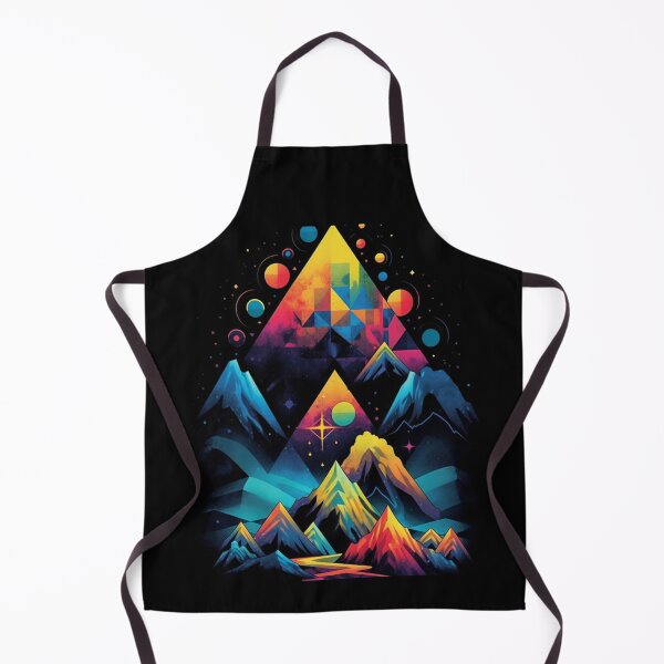 Item preview, Vibrant Abstract Mountain Range - An Intricate Blend of Triangular Artistry designed and sold by JLCableStudio.