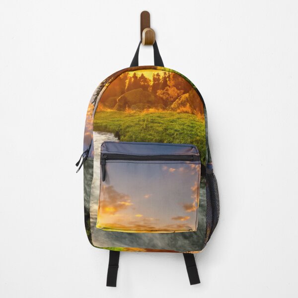 Item preview, Country River Sunset designed and sold by ArtFactoryAI.