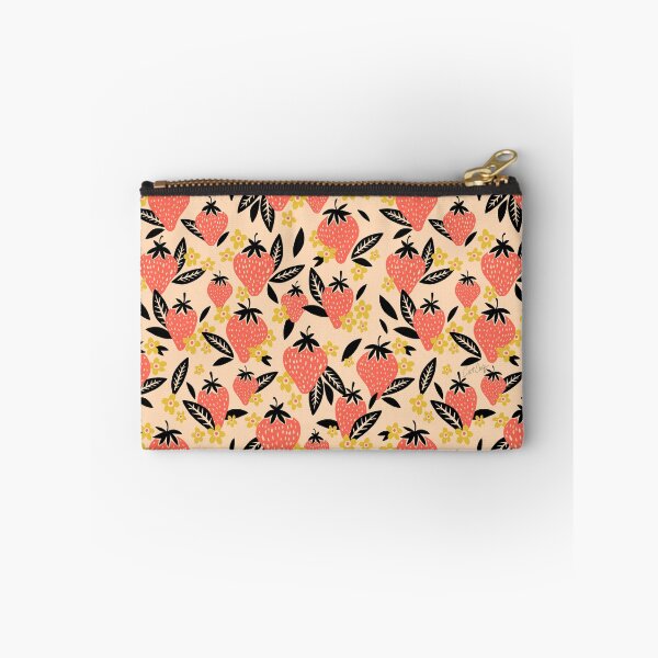 Item preview, Strawberry Blooms – Yellow & Black designed and sold by Cat Coquillette.