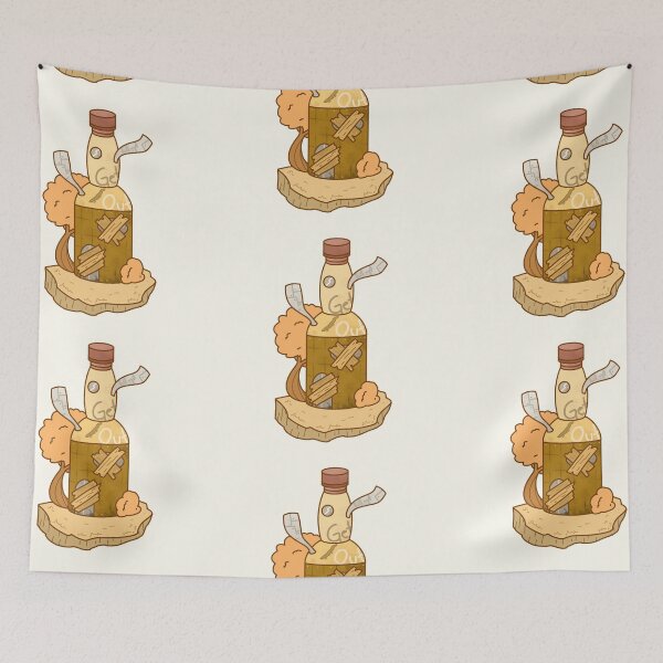 Item preview, Kawaii fantasy imagination of a bottle turned factory sticker designed and sold by DozyJov.