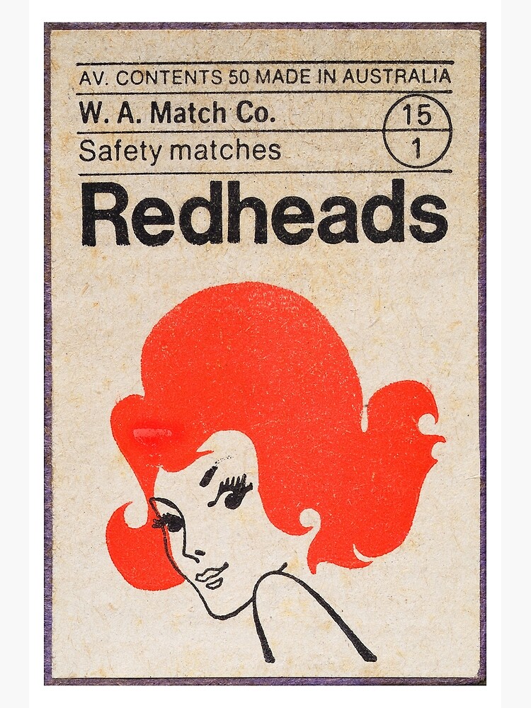 Disover Red Head Matches Premium Matte Vertical Poster