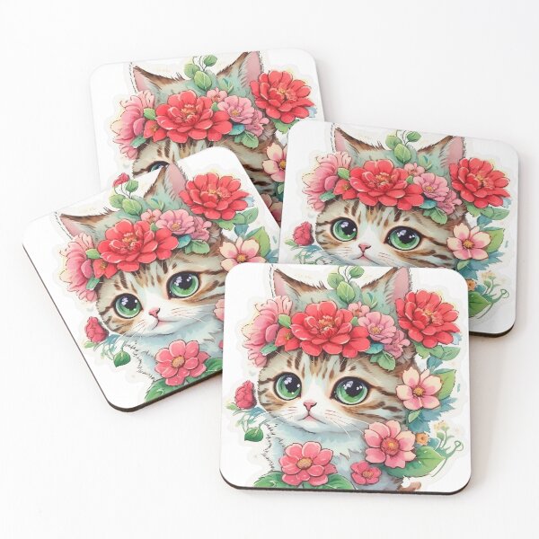 Item preview, Enchanting Green-Eyed Cat designed and sold by Robertworkshop.