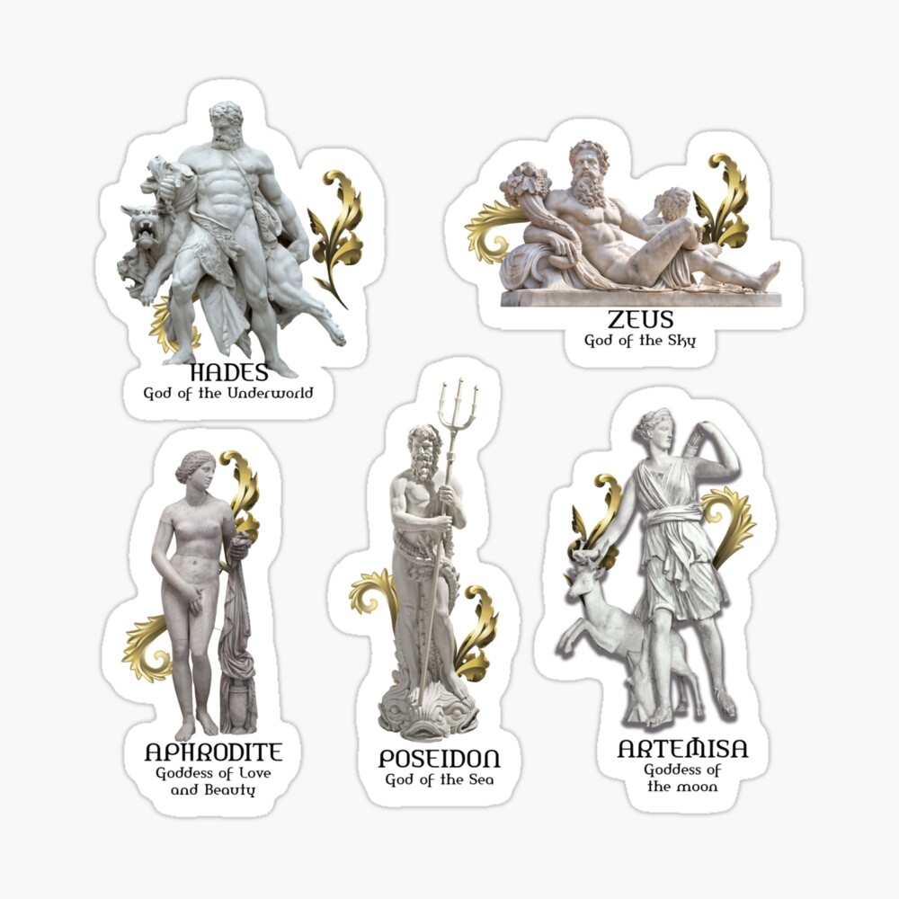 Greek Gods - Greek Gods Backpack by POLYKOKA