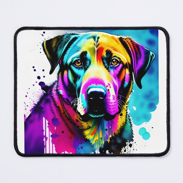 Item preview, Labrador, watercolor splash, Puppy, Watercolor, colorful, paint splashes designed and sold by jillcrawford.