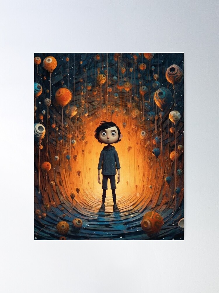 Horror Movie Poster Coraline Poster Anime Movie Canvas Art Poster Wall  Picture Print Modern Family Bedroom Decor Posters