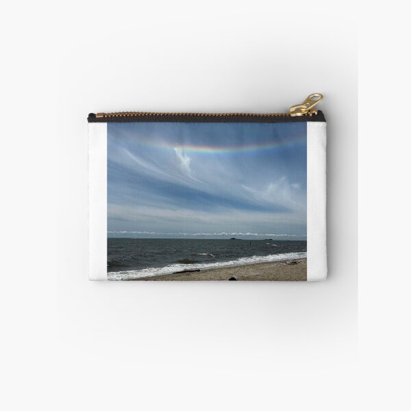 Item preview, Niantic, Connecticut coast beach, rainbow seascape summer original photography  designed and sold by Paintingladycat.
