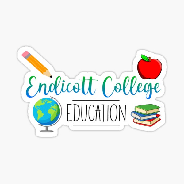 "Endicott College Education" Sticker for Sale by kmmeyers Redbubble