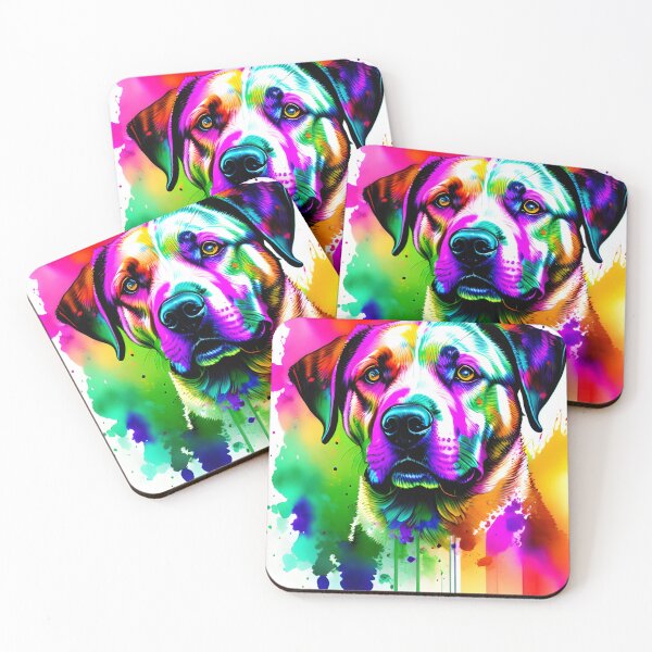 Item preview, Labrador, watercolor splash, Puppy, Watercolor, colorful, paint splashes, carne griffiths style designed and sold by jillcrawford.