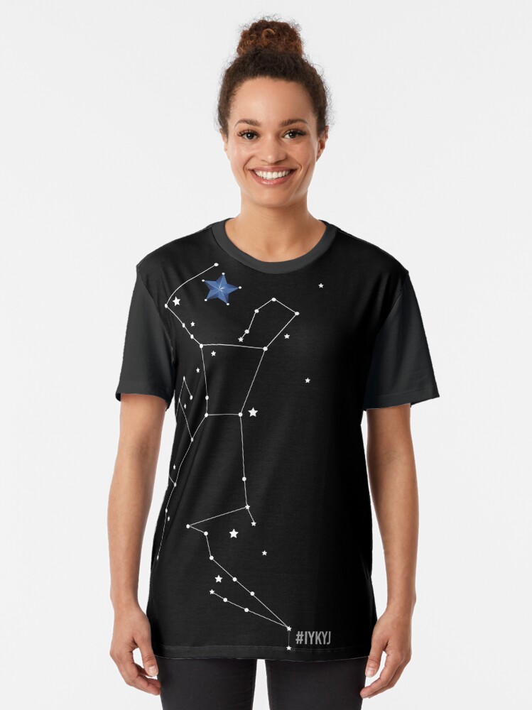 Thumbnail 2 of 5, Graphic T-Shirt, Joe Mac Constellation Jacket Print designed and sold by CreativeKristen.