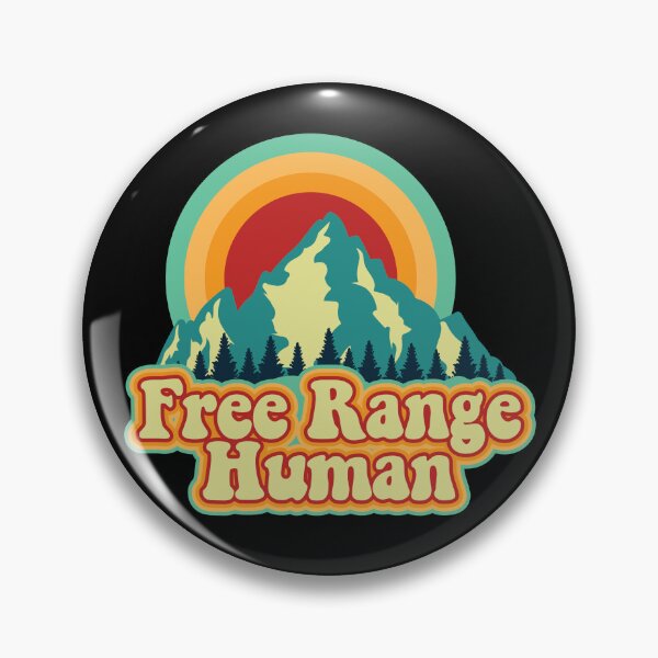Item preview, Free Range Human Outdoors Hiking Funny Men's Camping Gear designed and sold by DynamicDesign.