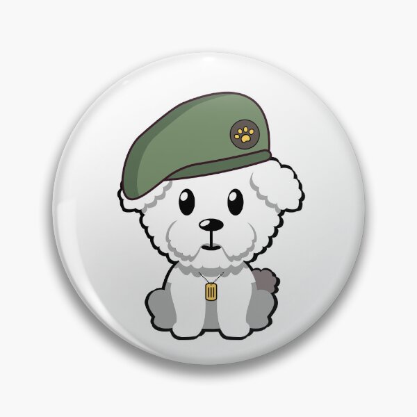 Item preview, Cute Furry Dog green beret designed and sold by Pet Station.