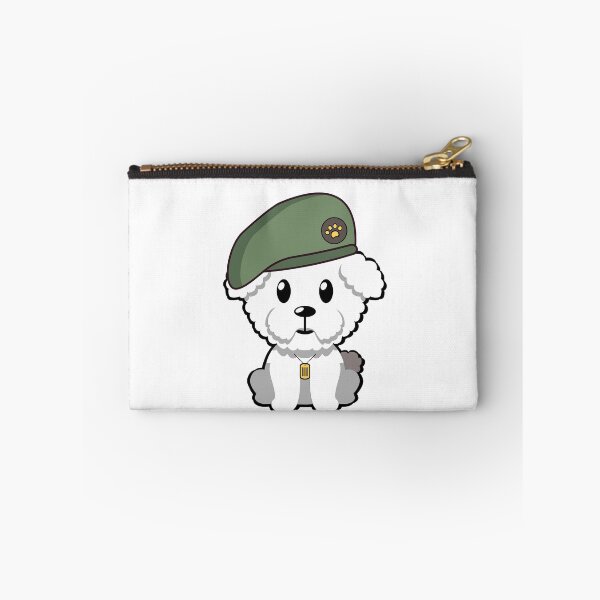 Item preview, Cute Furry Dog green beret designed and sold by Pet Station.