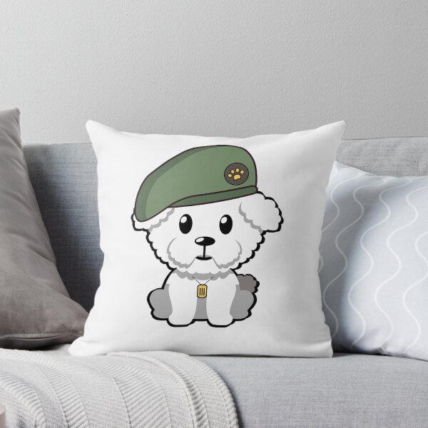 Item preview, Cute Furry Dog green beret designed and sold by Pet Station.