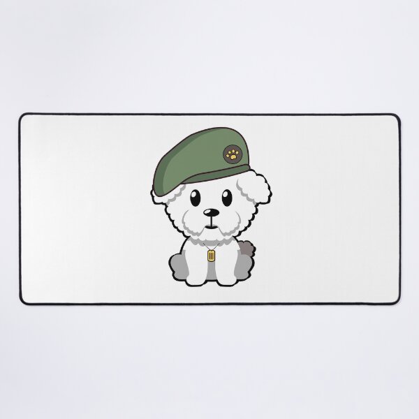 Item preview, Cute Furry Dog green beret designed and sold by Pet Station.