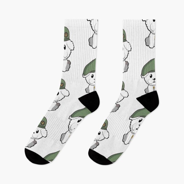 Item preview, Cute Furry Dog green beret designed and sold by Pet Station.