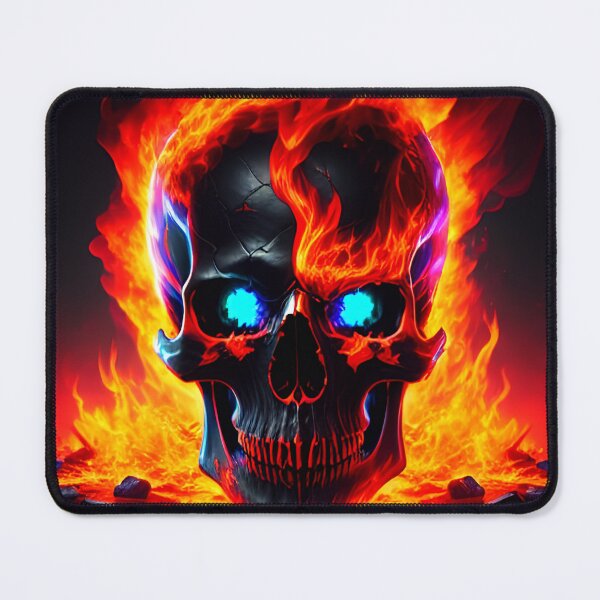 Item preview, fire skull designed and sold by Artcolage87.