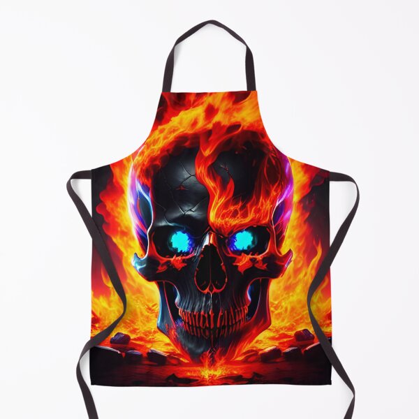 Item preview, fire skull designed and sold by Artcolage87.